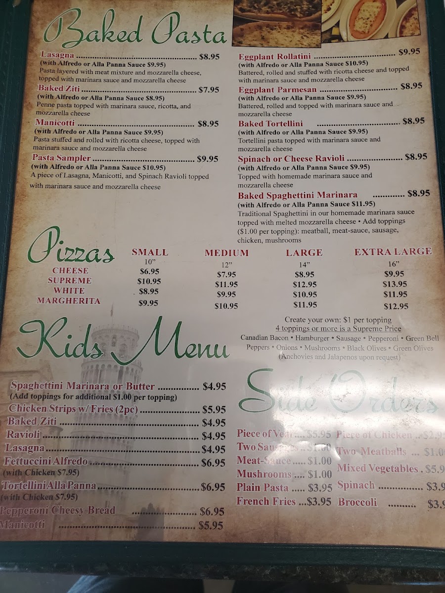 Roma Italian Restaurant Menu - Image 6